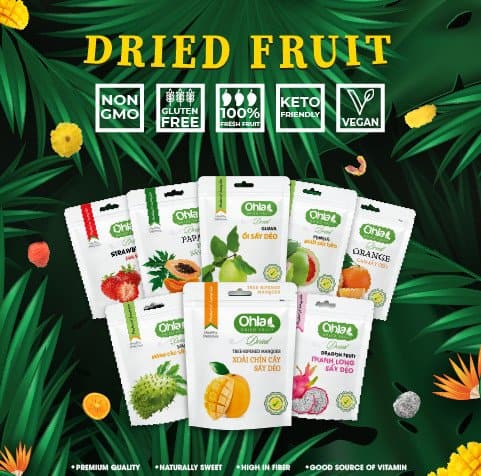 TRÁI CÂY DẺO OHLA – THỨC ĂN VẶT TỐT CHO SỨC KHỎE
