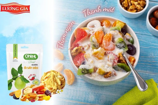 3 công thức món ngon với Trái cây sấy dẻo Lương Gia Food