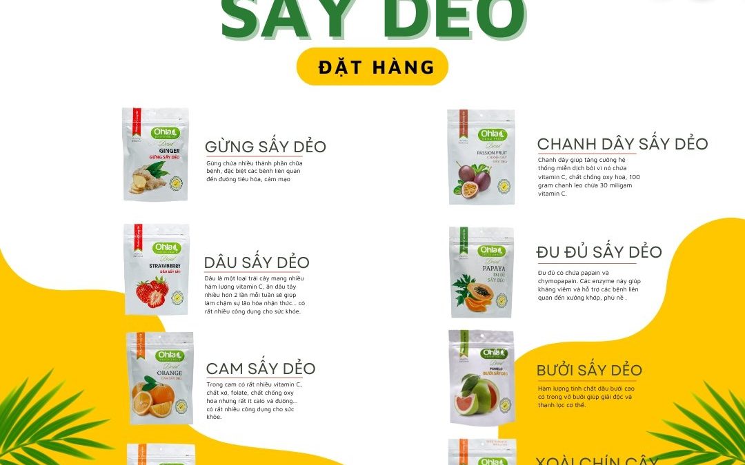 Đầy đủ các loại dried fruit đa dạng