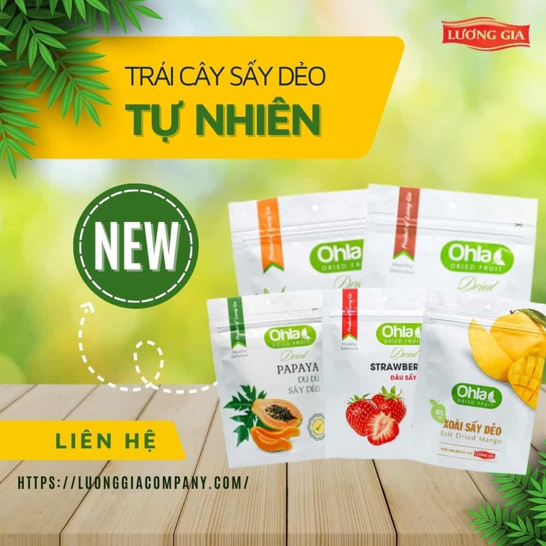 Trái cây sấy dẻo Lương Gia - Chất lượng đảm bảo
