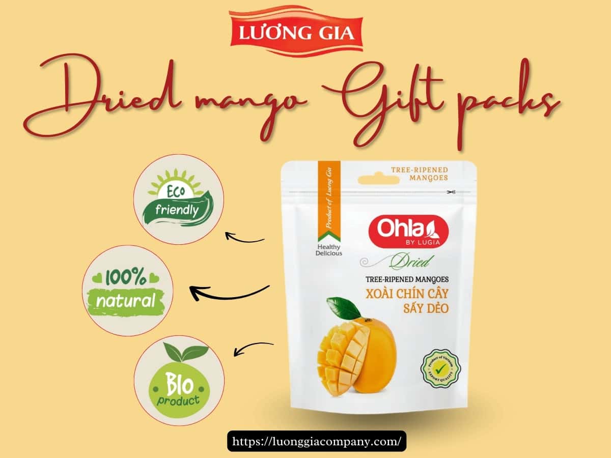 Dried mango gift packs – Gói quà ý nghĩa cho người thân