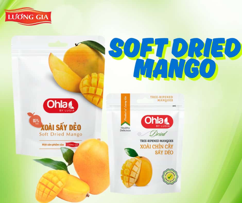 Soft dried mango