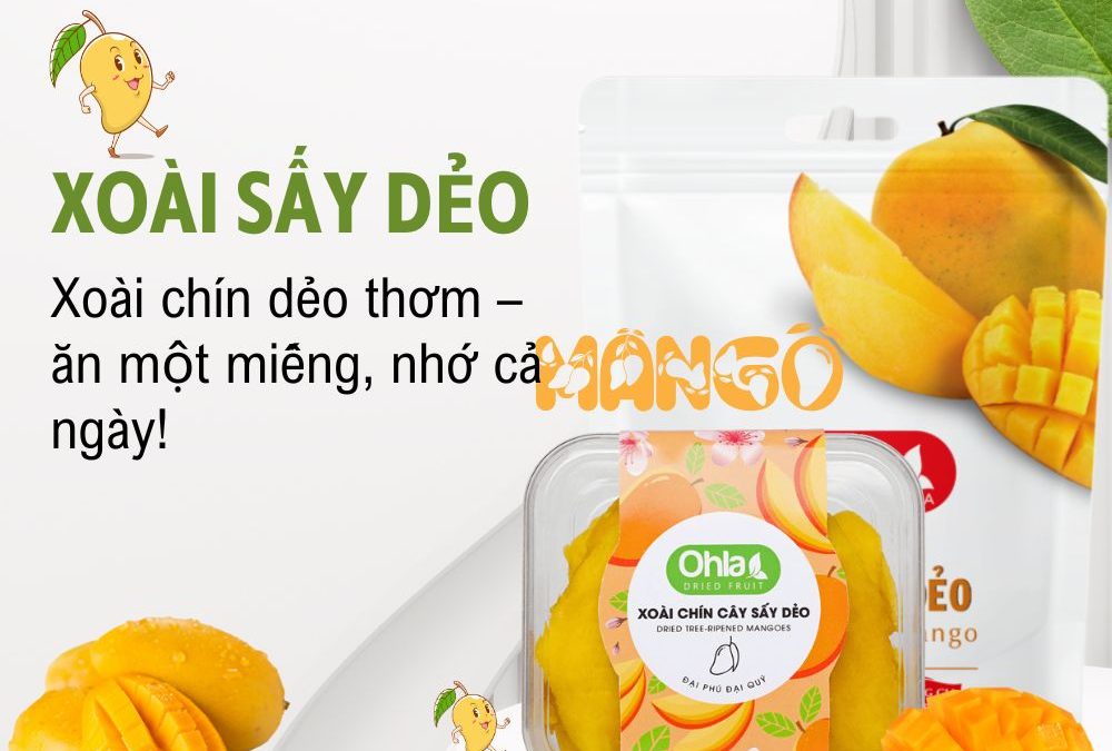 Xoài sấy dẻo thơm dẻo chua ngọt chuẩn vị miền nhiệt đới