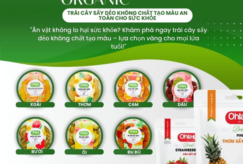 Trái Cây Sấy Dẻo Không Chất Tạo Màu An Toàn Cho Sức Khỏe