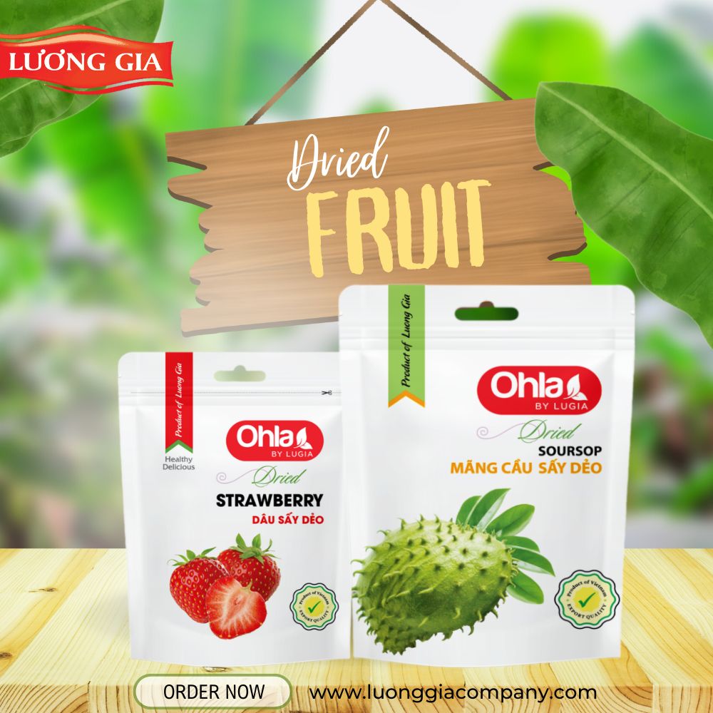 Trái cây sấy không đường handmade