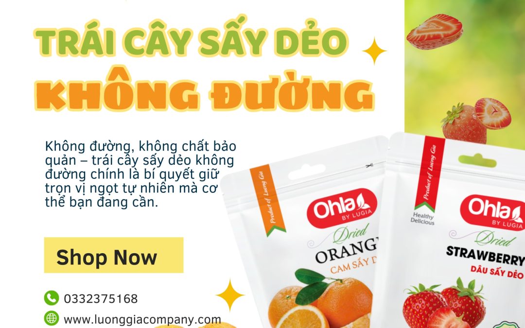 Trái cây sấy dẻo không đường bí quyết giữ trọn vị ngọt tự nhiên