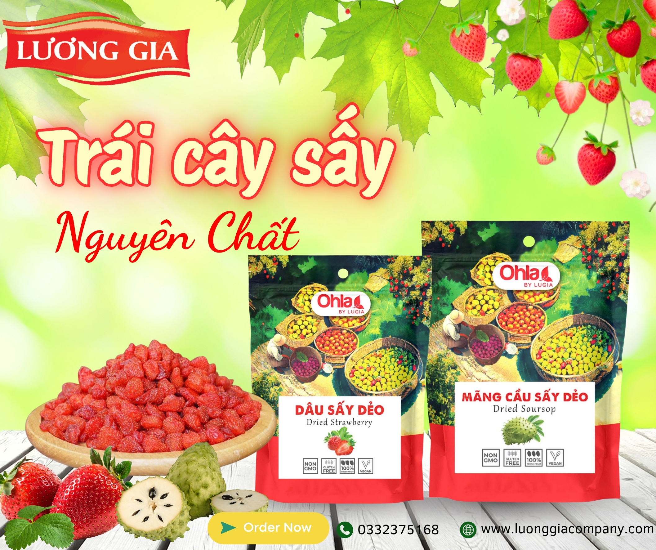 Trái cây sấy nguyên chất