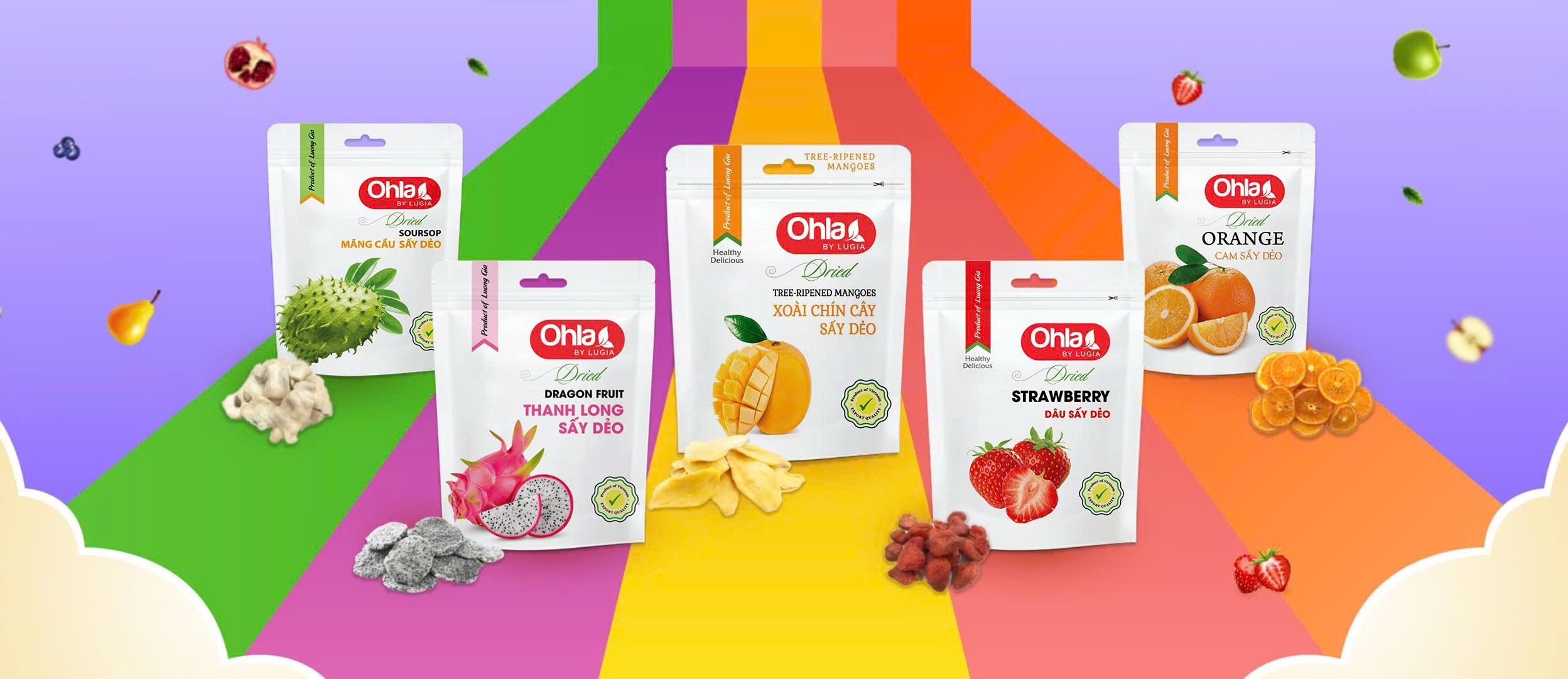 Trái cây sấy healthy thơm ngon, chất lượng 