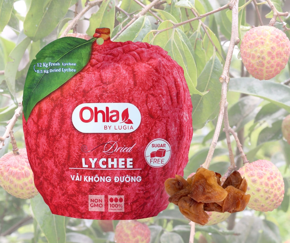 Vải sấy dẻo không đường – lựa chọn healthy từ thiên nhiên của thương hiệu Ohla