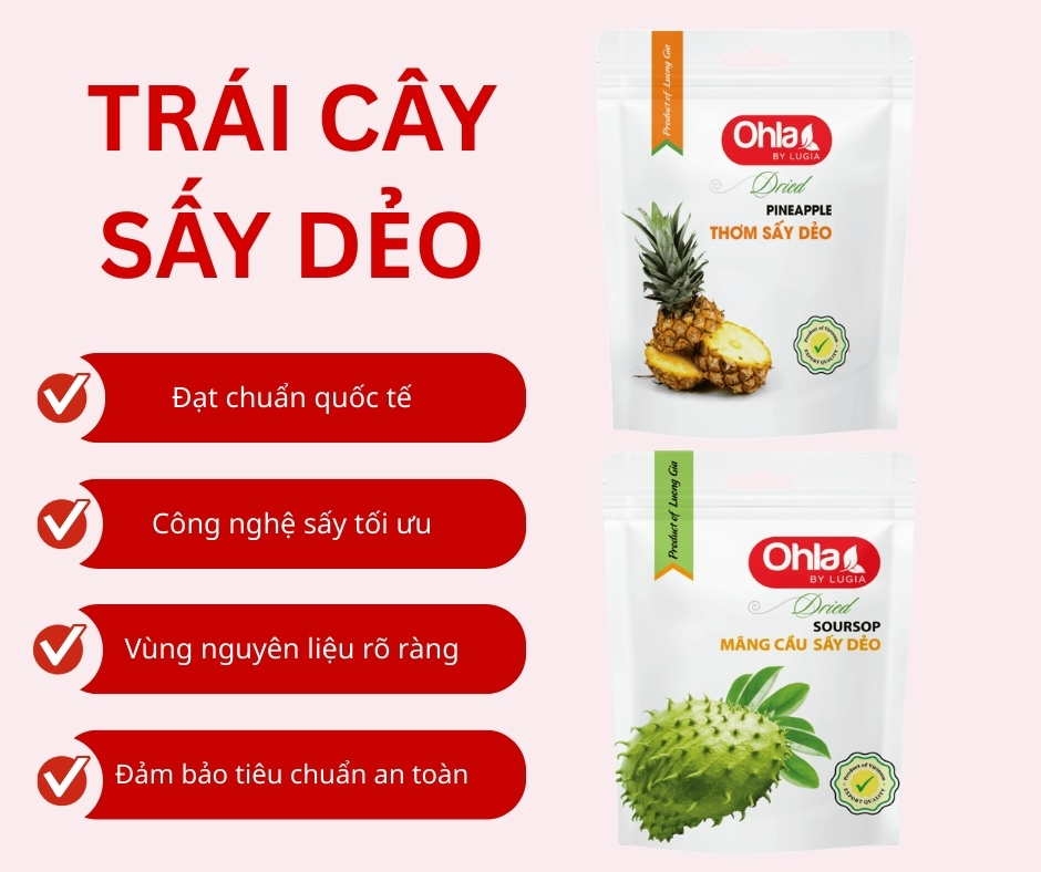Trái cây sấy dẻo làm quà tặng ý nghĩa từ Lương Gia